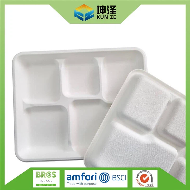 5 Compartment Paper Plates