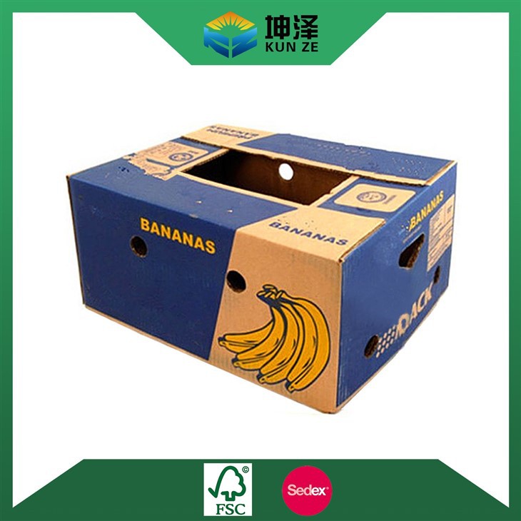 Caixas de papelão de banana