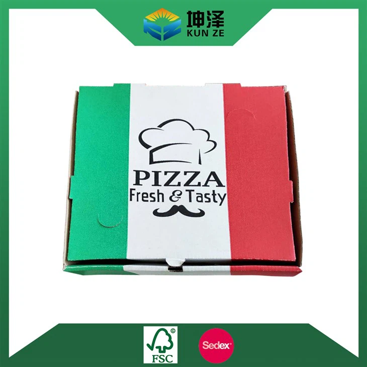 Caixa de pizza de papel