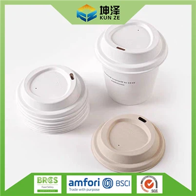 Tampas de copo biodegradáveis