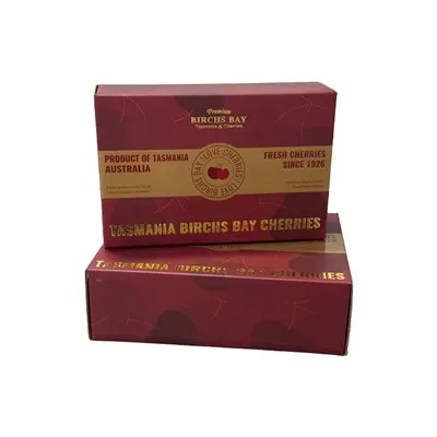 Entrega da caixa de cereja