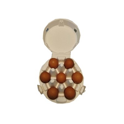 Caixas de ovos redondas